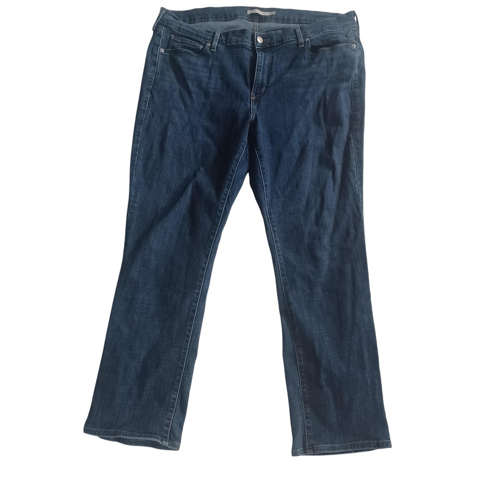 Levies Jeans Womens 20W Blue Denim Classic Straight 5 Pocket Stretch 40x30
